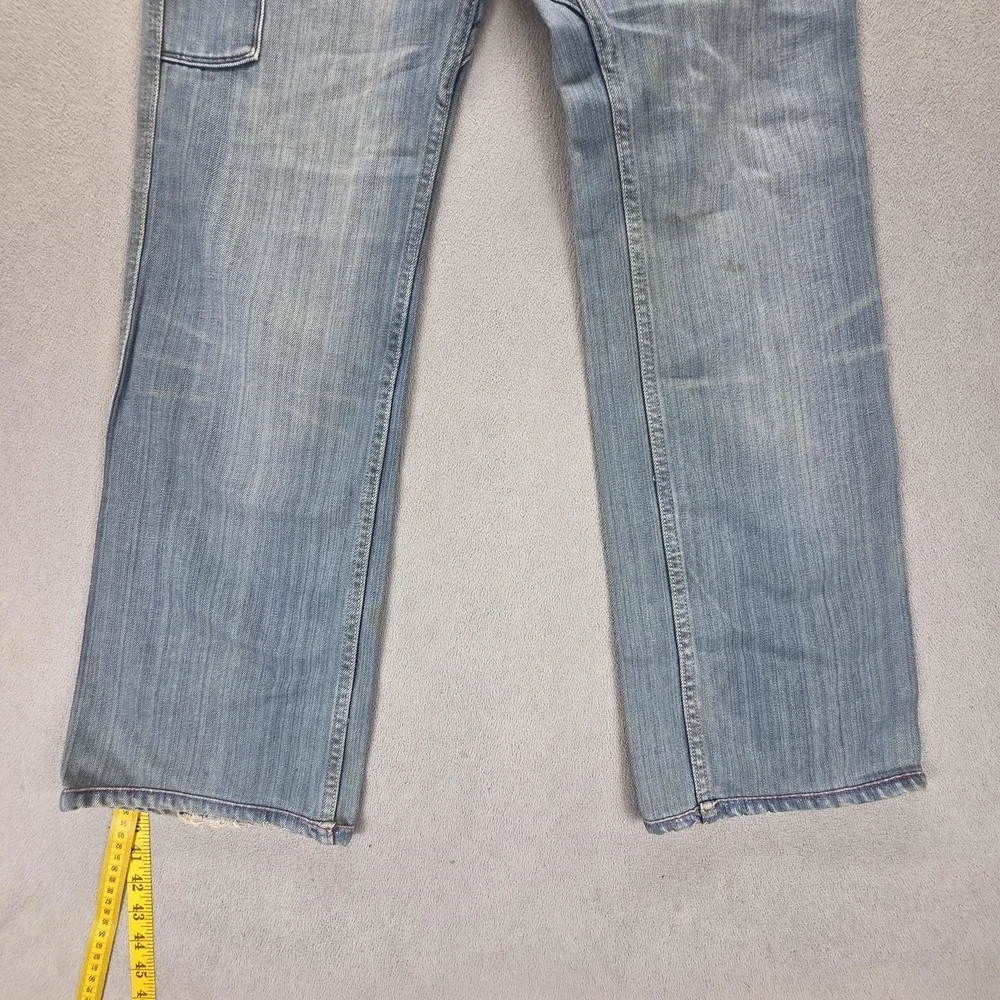 Diesel Jeans Mens 30x34 Blue Hippix Carpenter Flap Pocket Button Fly Italy 00710